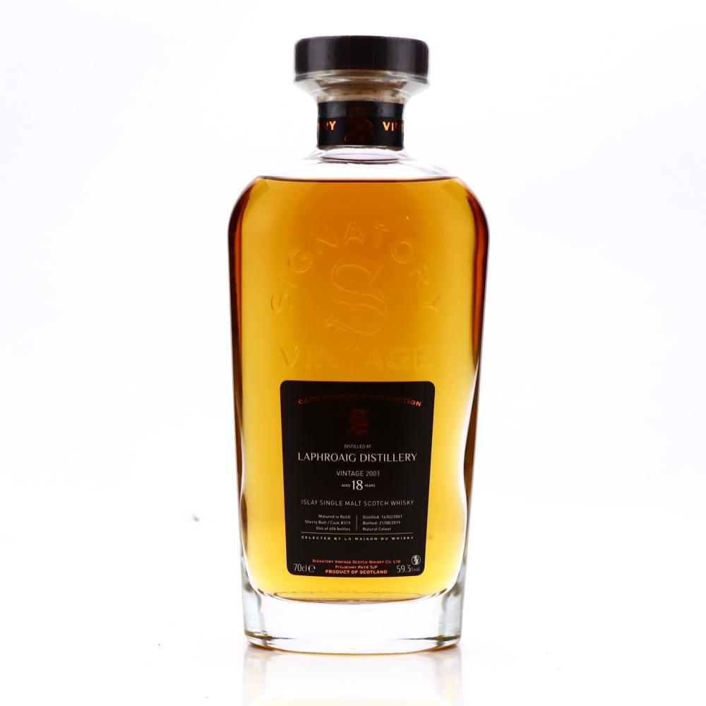 Laphroaig 2001 Signatory Vintage 18 Year Old Cask Strength / LMDW