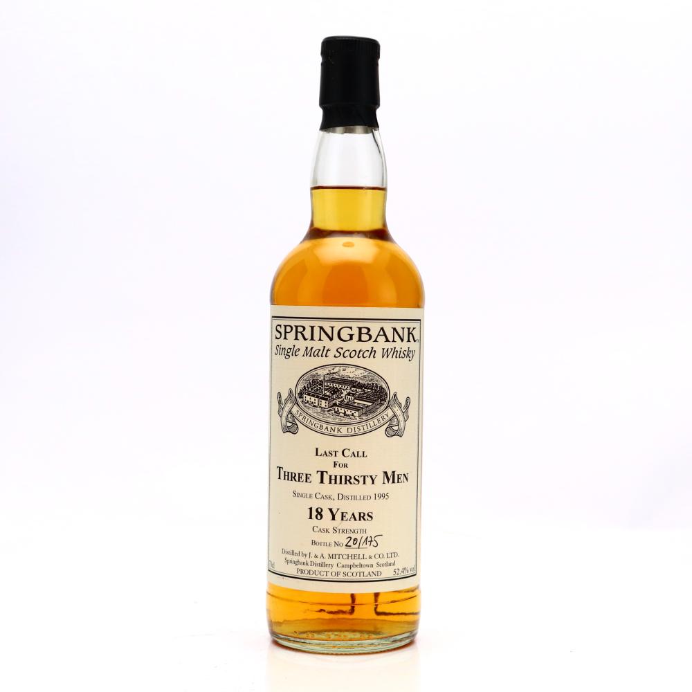 Springbank 1995 Private Cask 18 Year Old / Three Thirsty Men