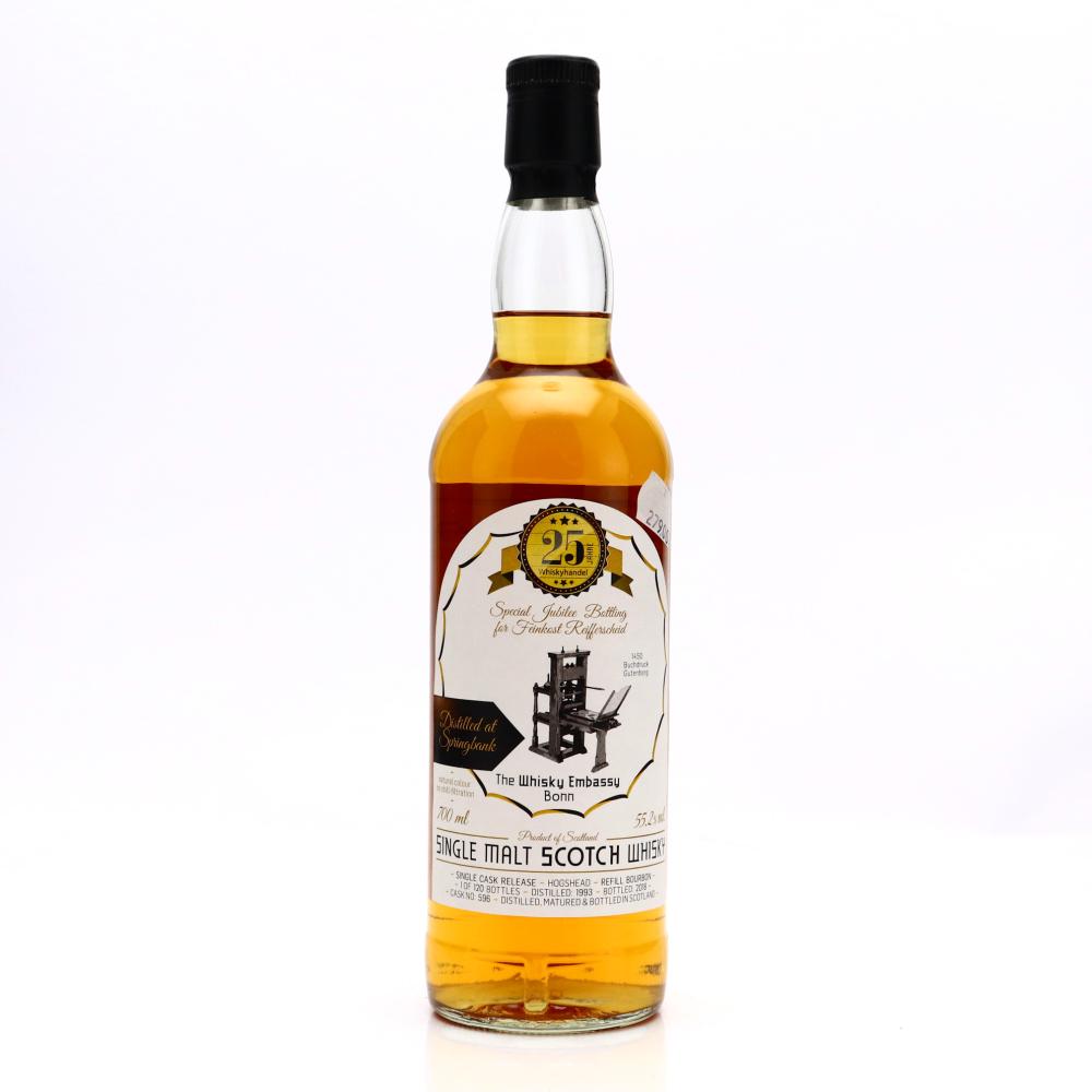 Springbank 1993 Private Cask 25 Year Old / The Whisky Embassy