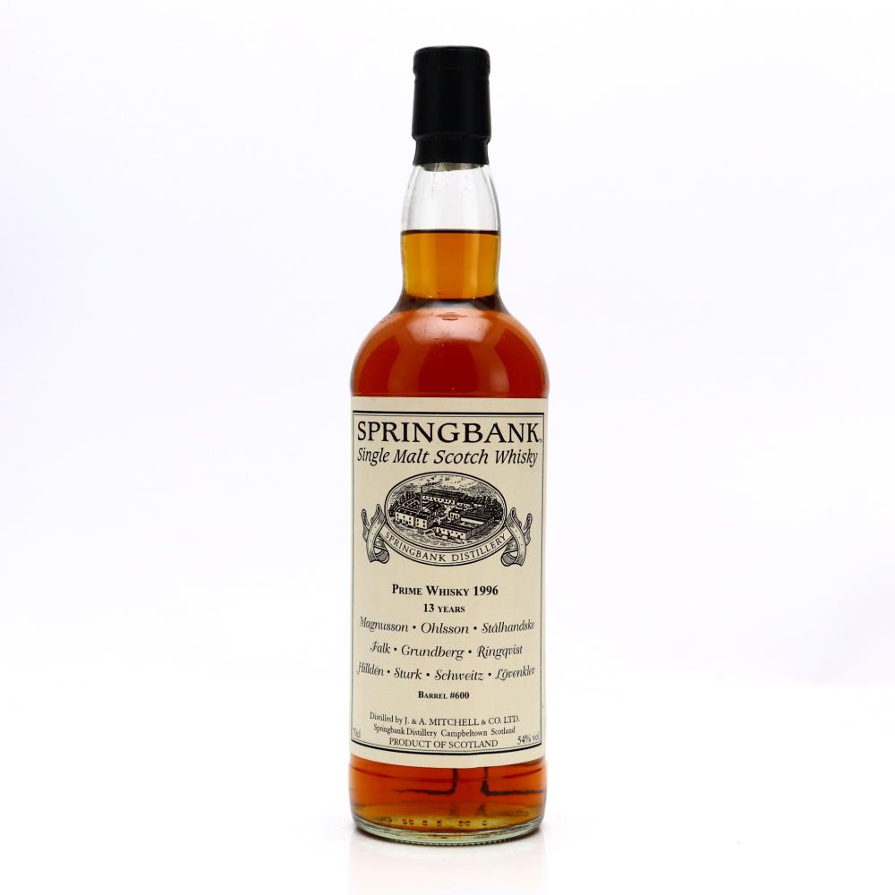 Springbank 1996 Private Cask #600