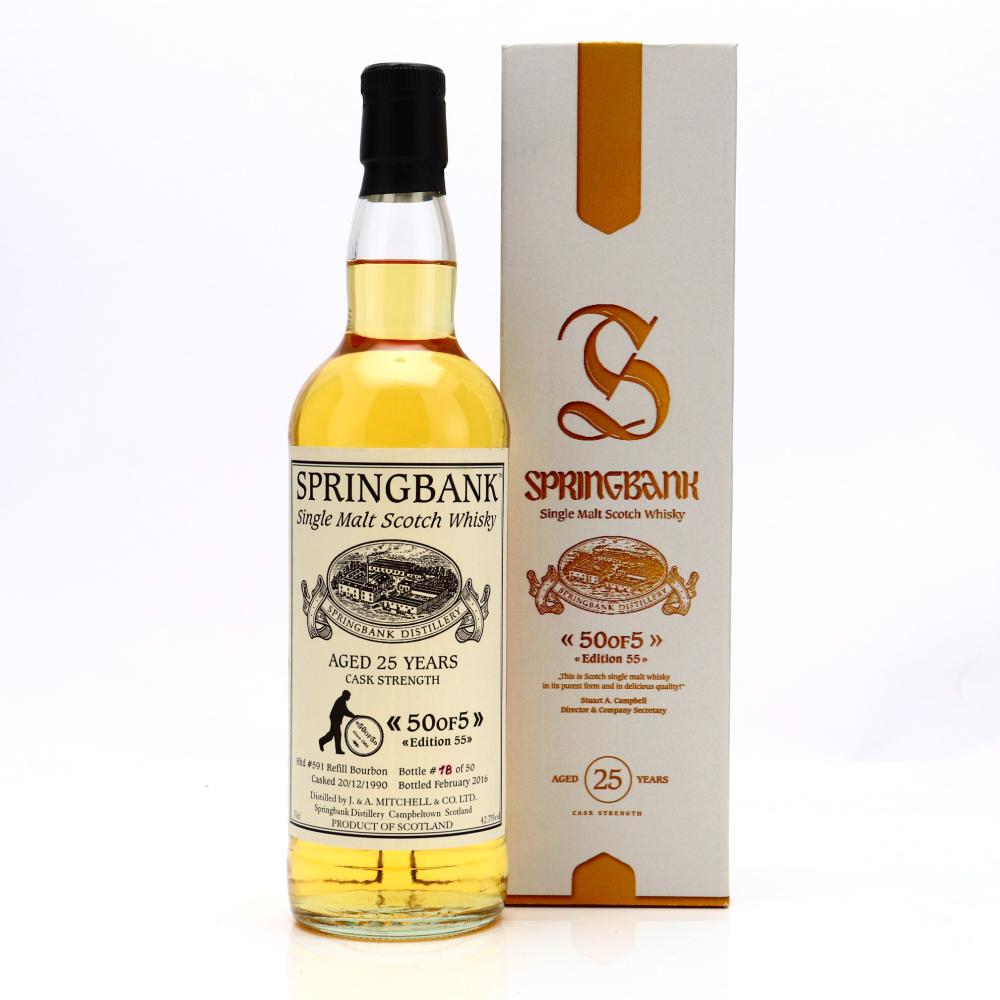 Springbank 1990 Single Cask 25 Year Old #591 / 50of5 Edition 55