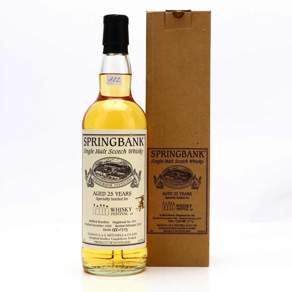 Springbank 1990 Single Cask 25 Year Old #591 / WhiskyFestival.cz