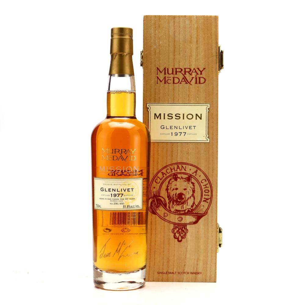 Glenlivet 1977 Murray McDavid 30 Year Old Mission Cask Strength