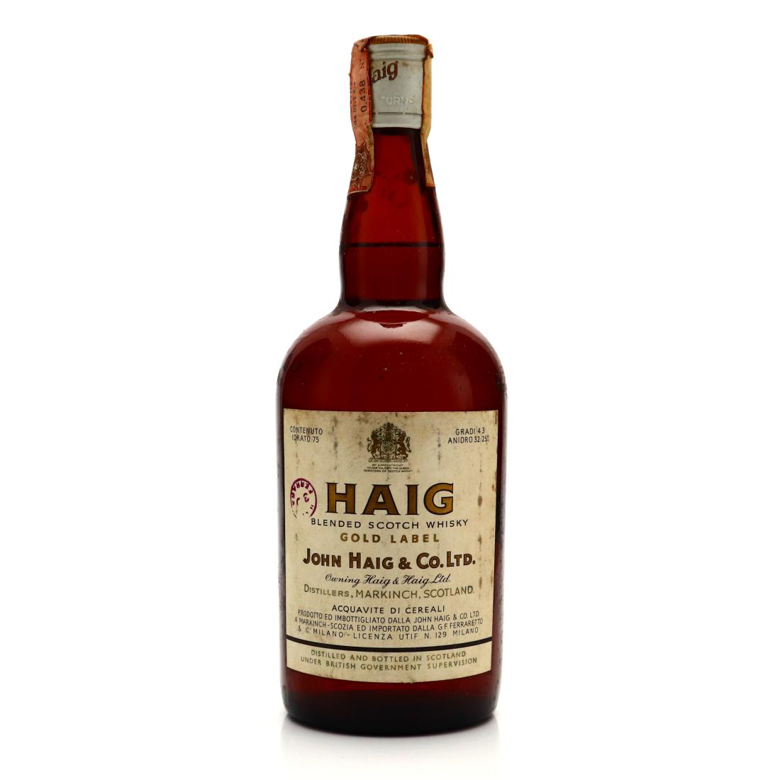 Haig Gold Label Scotch Whisky - Ferraretto Whisky | Whisky Auctioneer