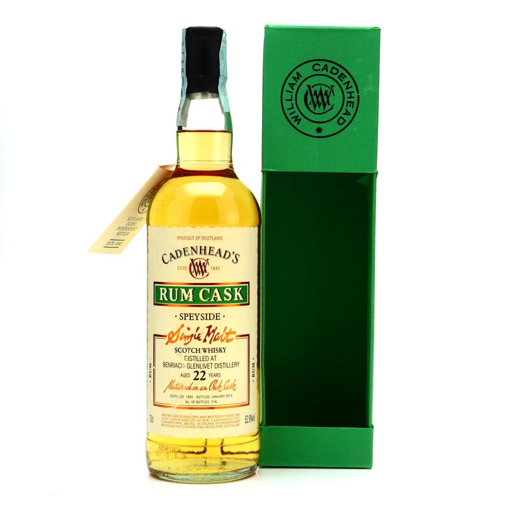 Benriach 1992 Cadenheads 22 Year Old Rum Cask