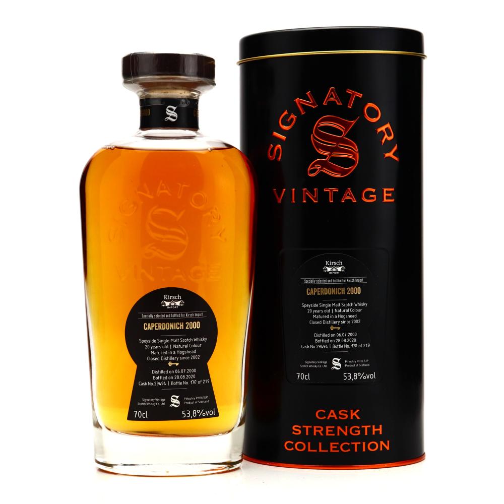 Caperdonich 2000 Signatory Vintage 20 Year Old Cask Strength / Kirsch Import