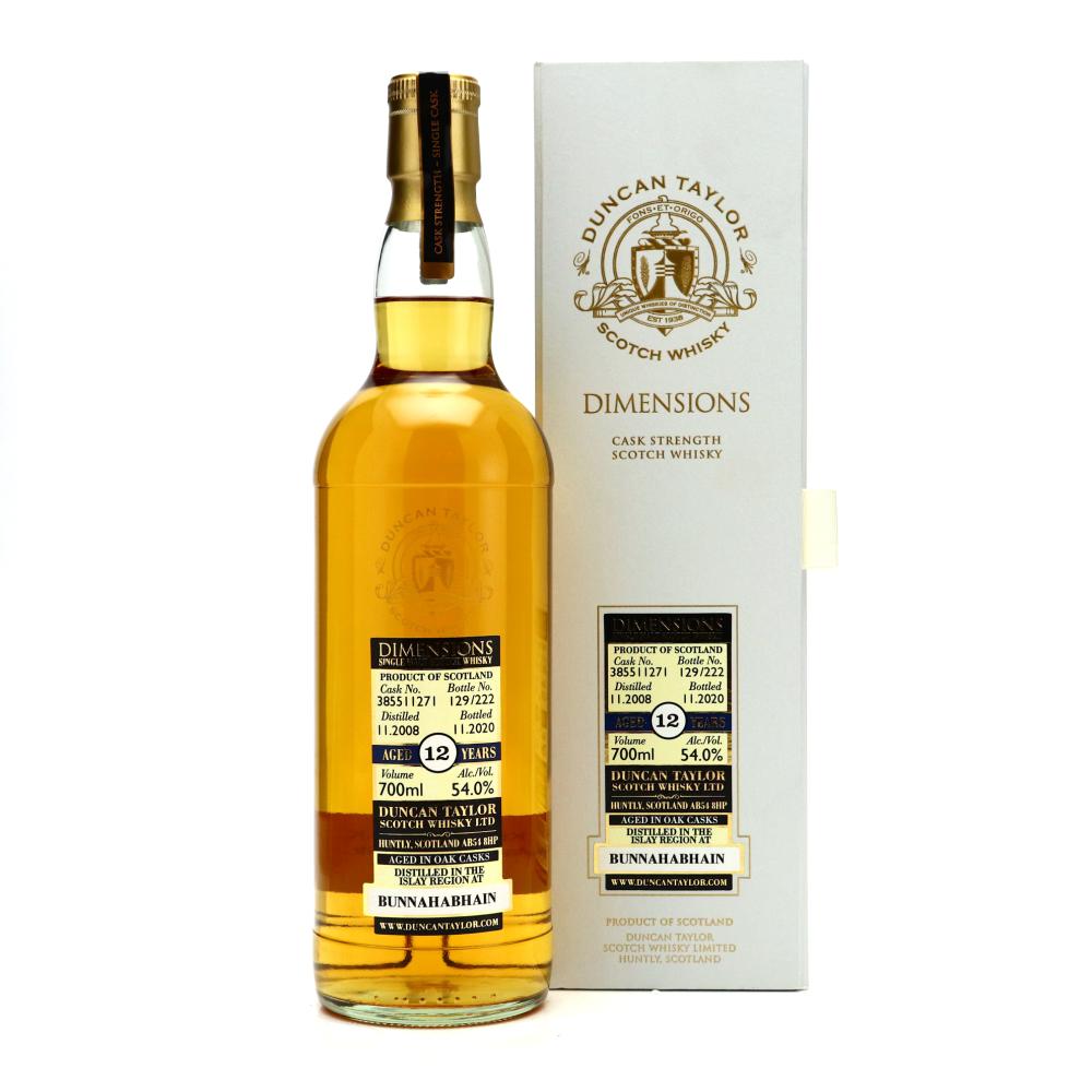 Bunnahabhain 2008 Duncan Taylor 12 Year Old Dimensions