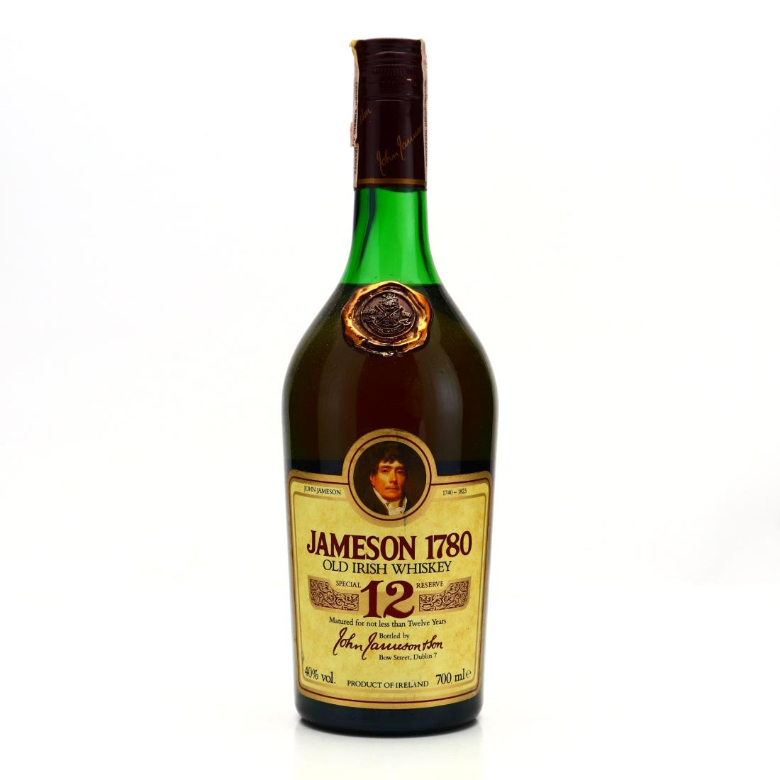 ウイスキー Jameson 1780 Reserve 12 Years 1L Jameson '1780' Special Reserve 12 Year Old Whisky | Whisky Auctioneer