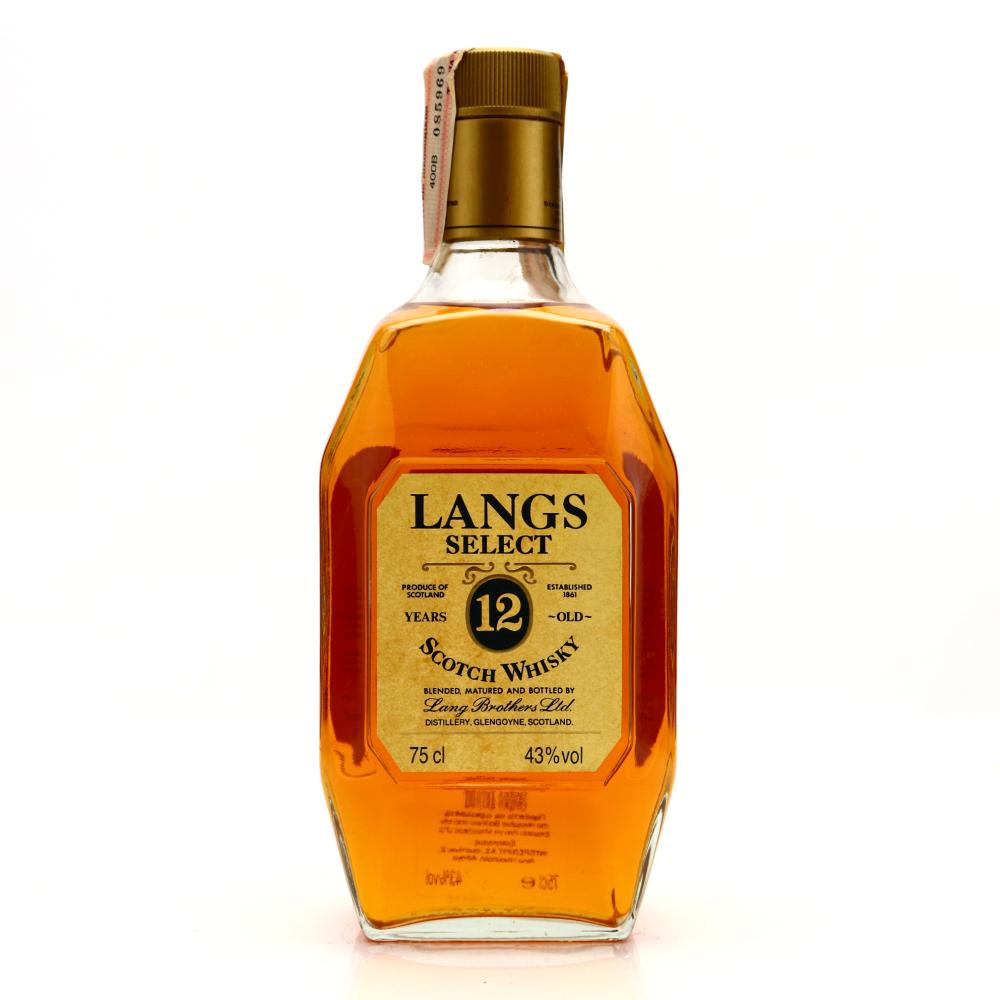 Langs Select 12 Year Old Scotch Whisky 1980s