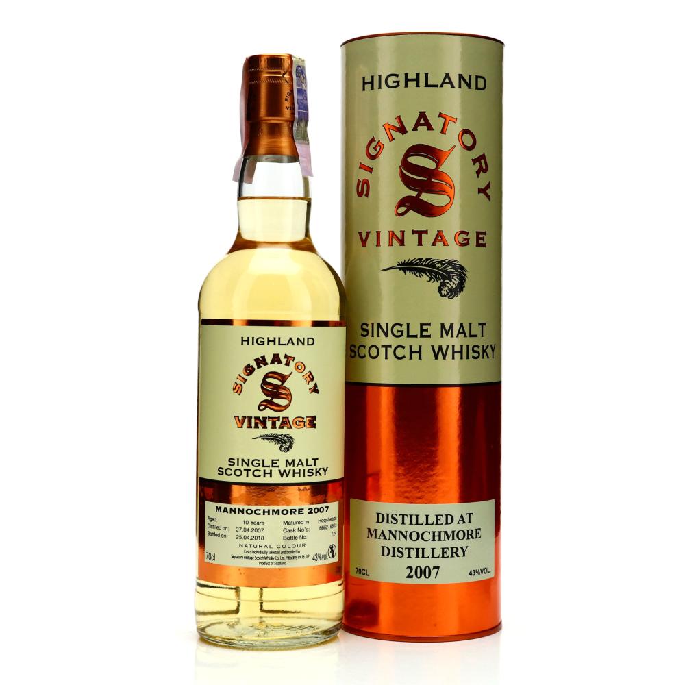 Mannochmore 2007 Signatory Vintage 10 Year Old