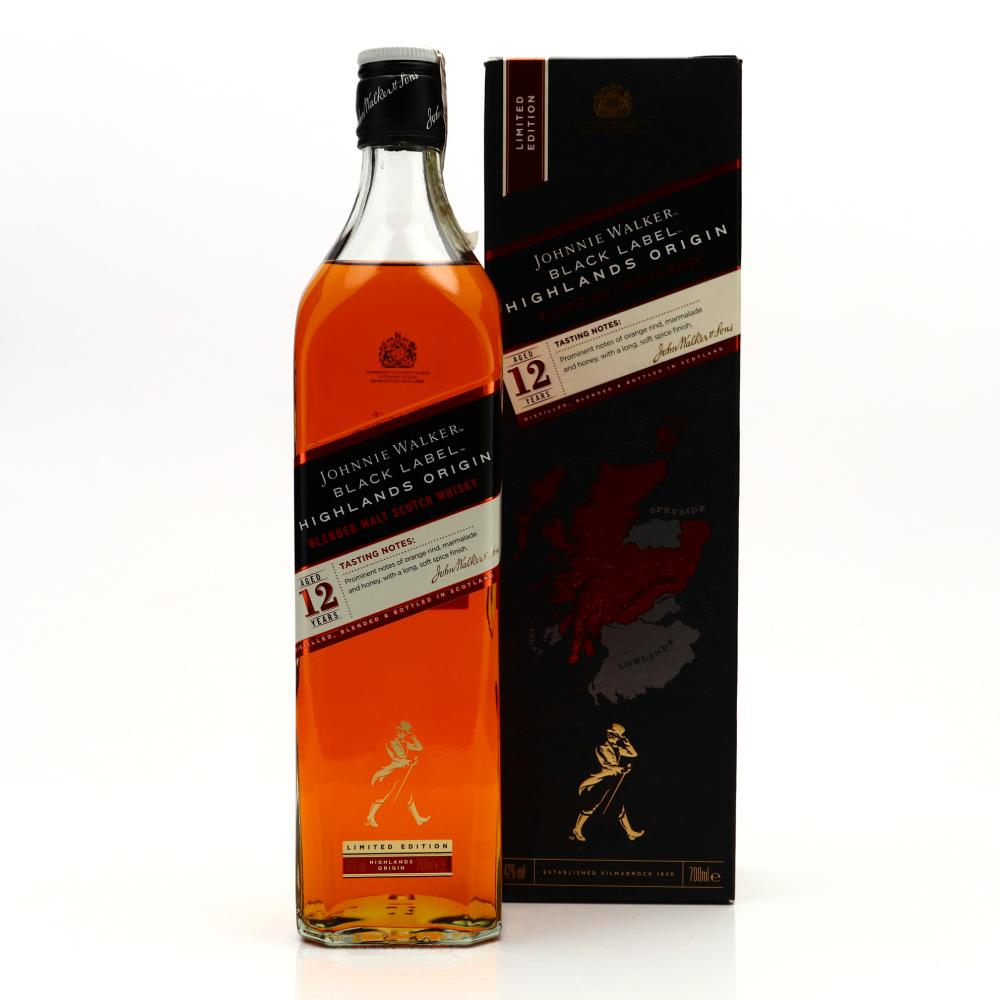 Johnnie Walker Black Label 12 Year Old Highland Origins