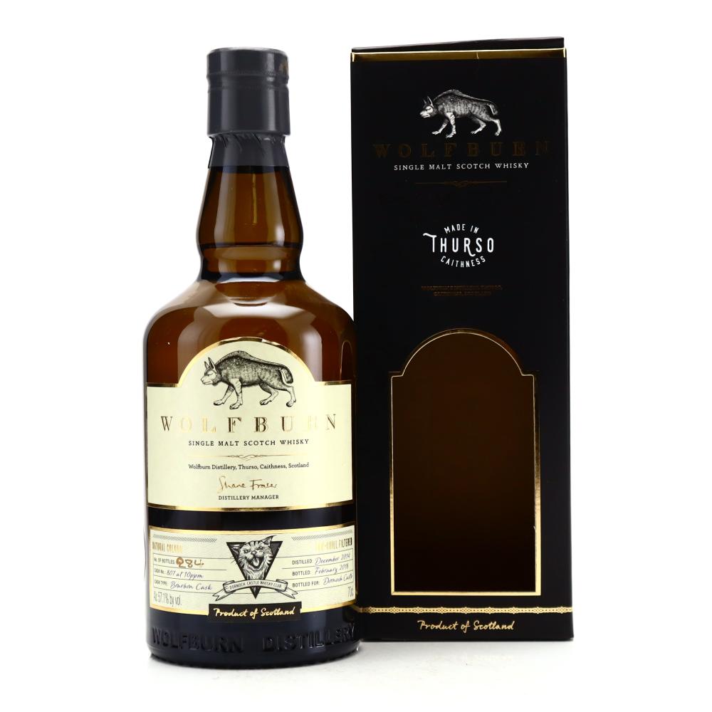 Wolfburn 2014 Single Bourbon Cask #801 / Dornoch Castle