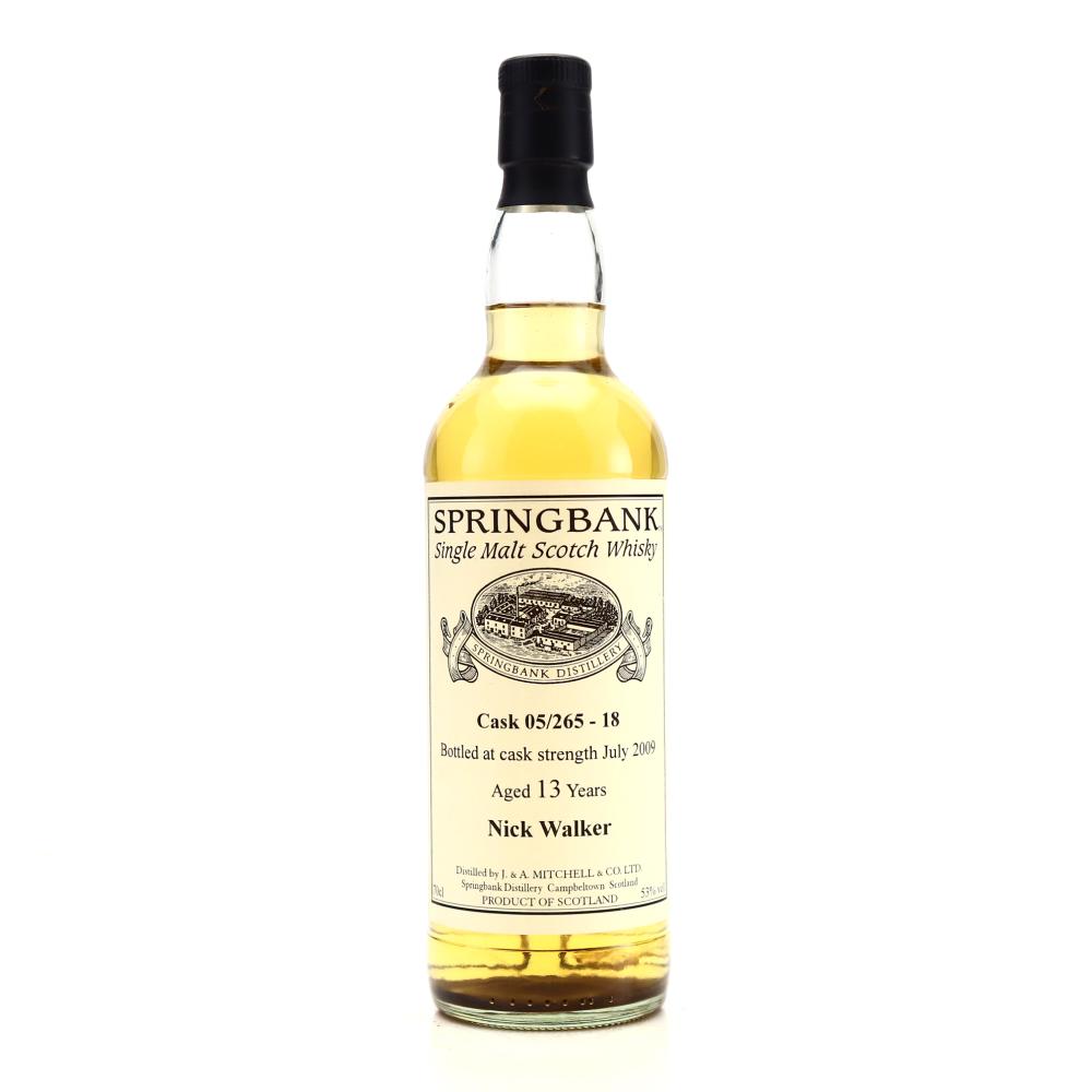 Springbank 13 Year Old Private Bourbon Cask #05/265 / Nick Walker