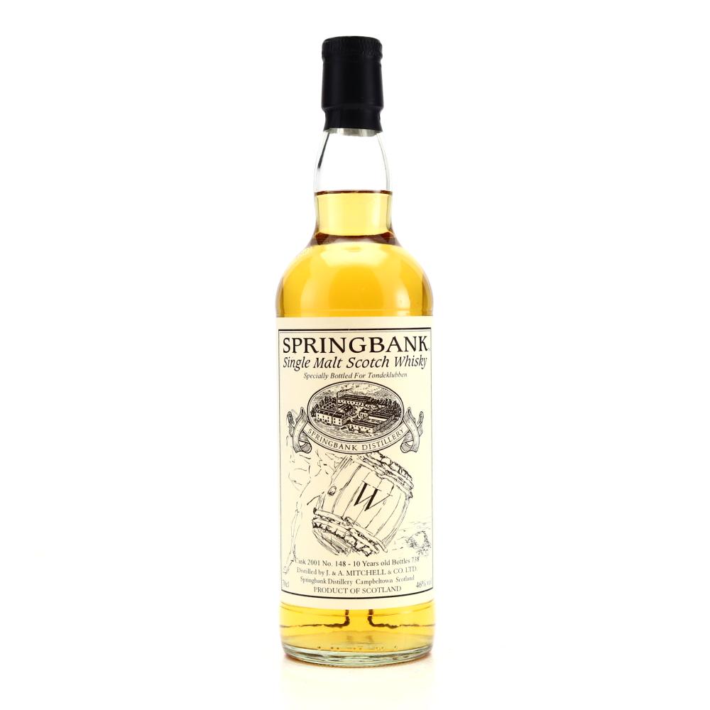 Springbank 2001 Private Cask 10 Year Old #148 / Tondeklubben