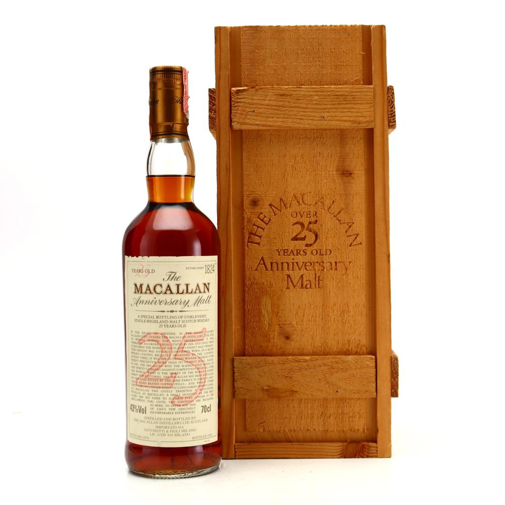 Macallan 1970 Anniversary Malt 25 Year Old / Giovanetti Import