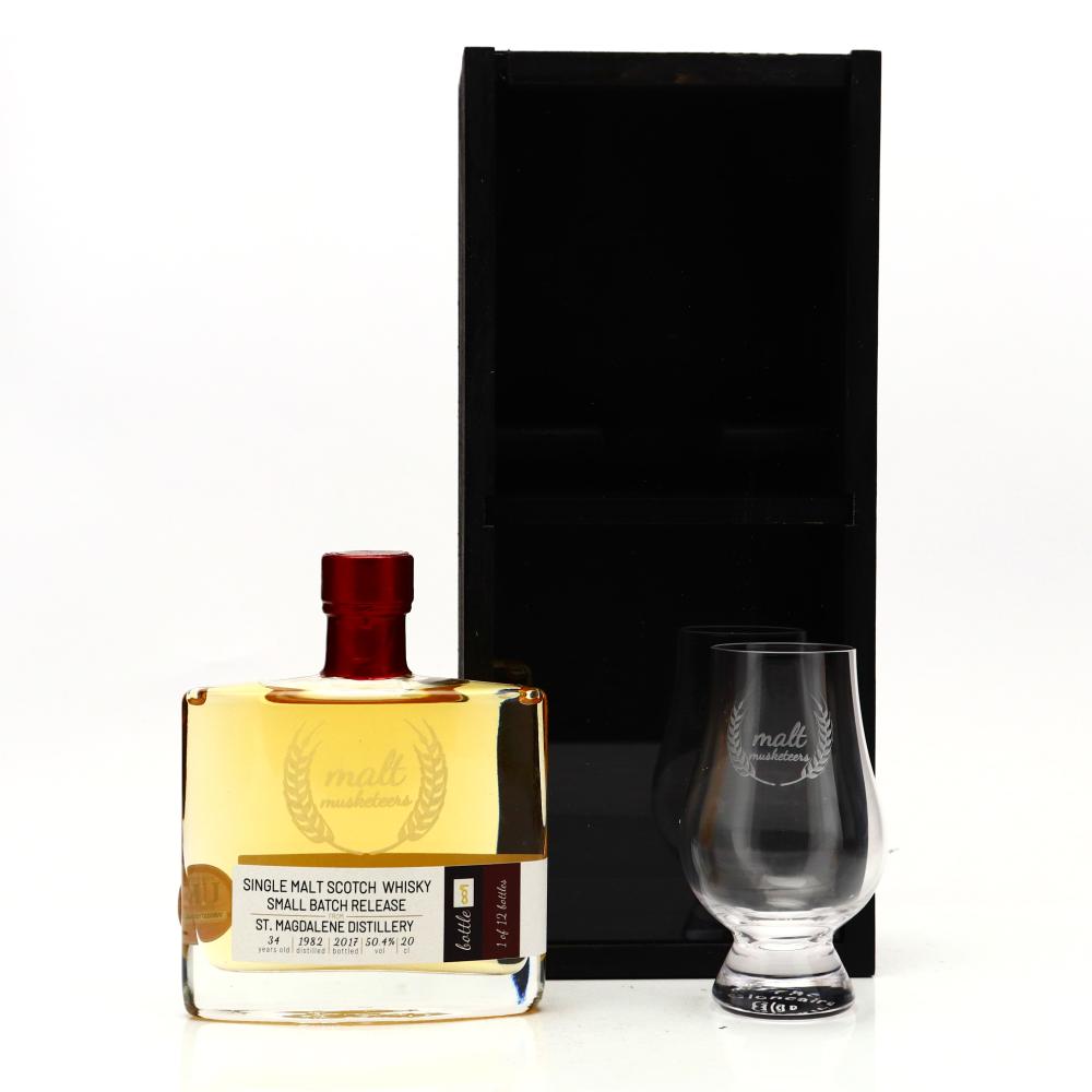 St Magdalene 1982 Malt Musketeers 34 Year Old 20cl Gift Pack