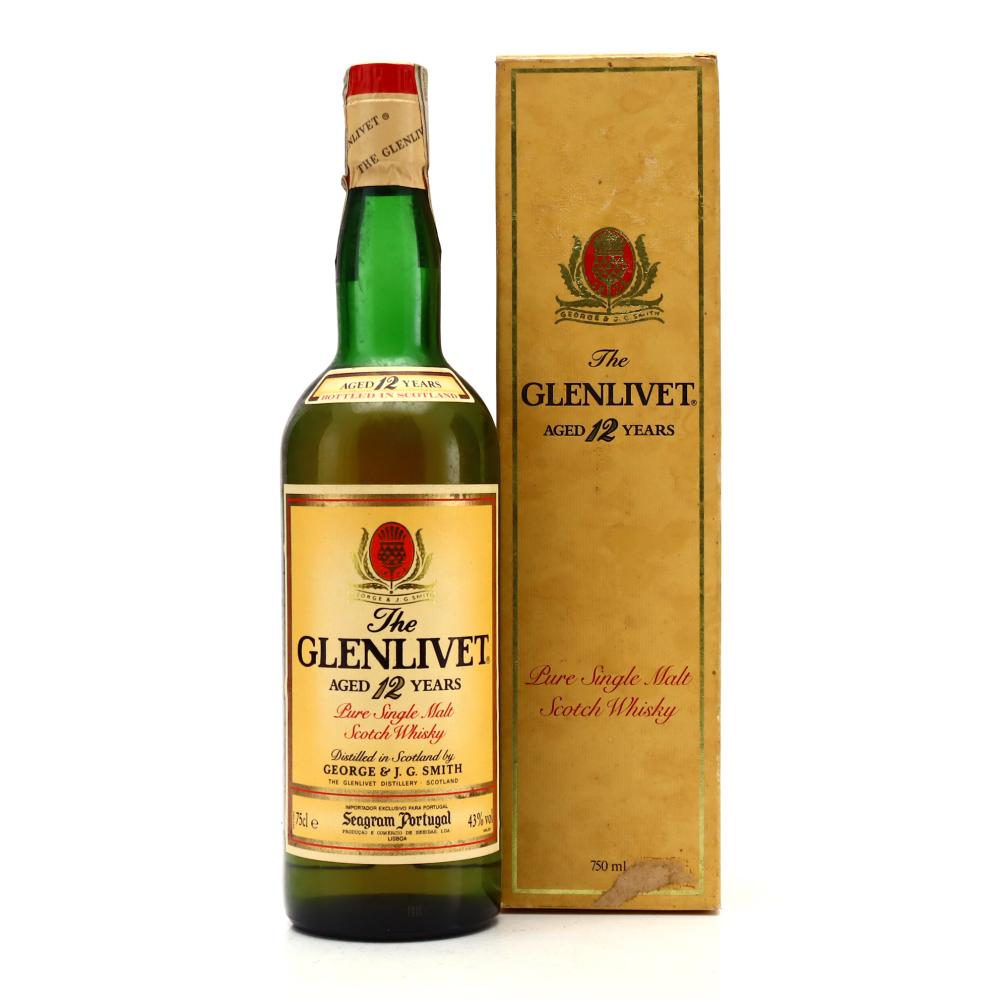 Glenlivet 12 Year Old 1980s / Seagram Portugal Import