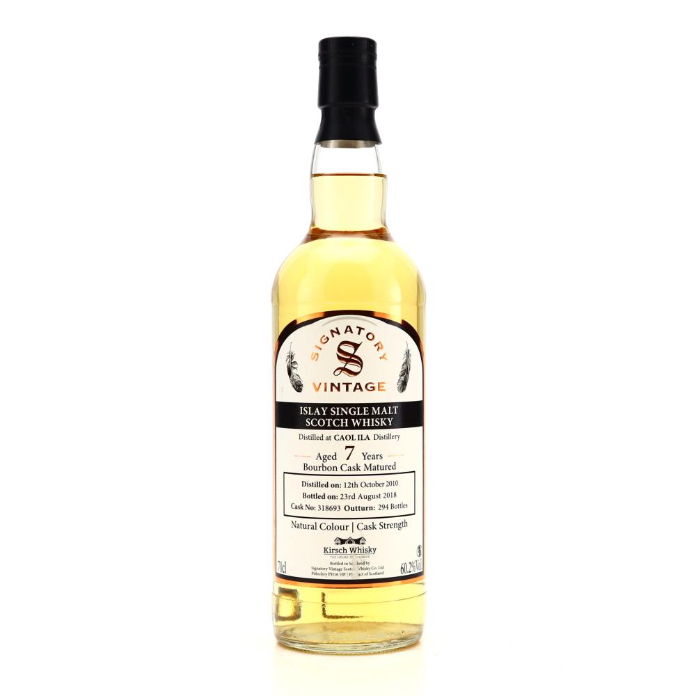 Caol Ila 2010 Signatory Vintage 7 Year Old / Kirsch Whisky