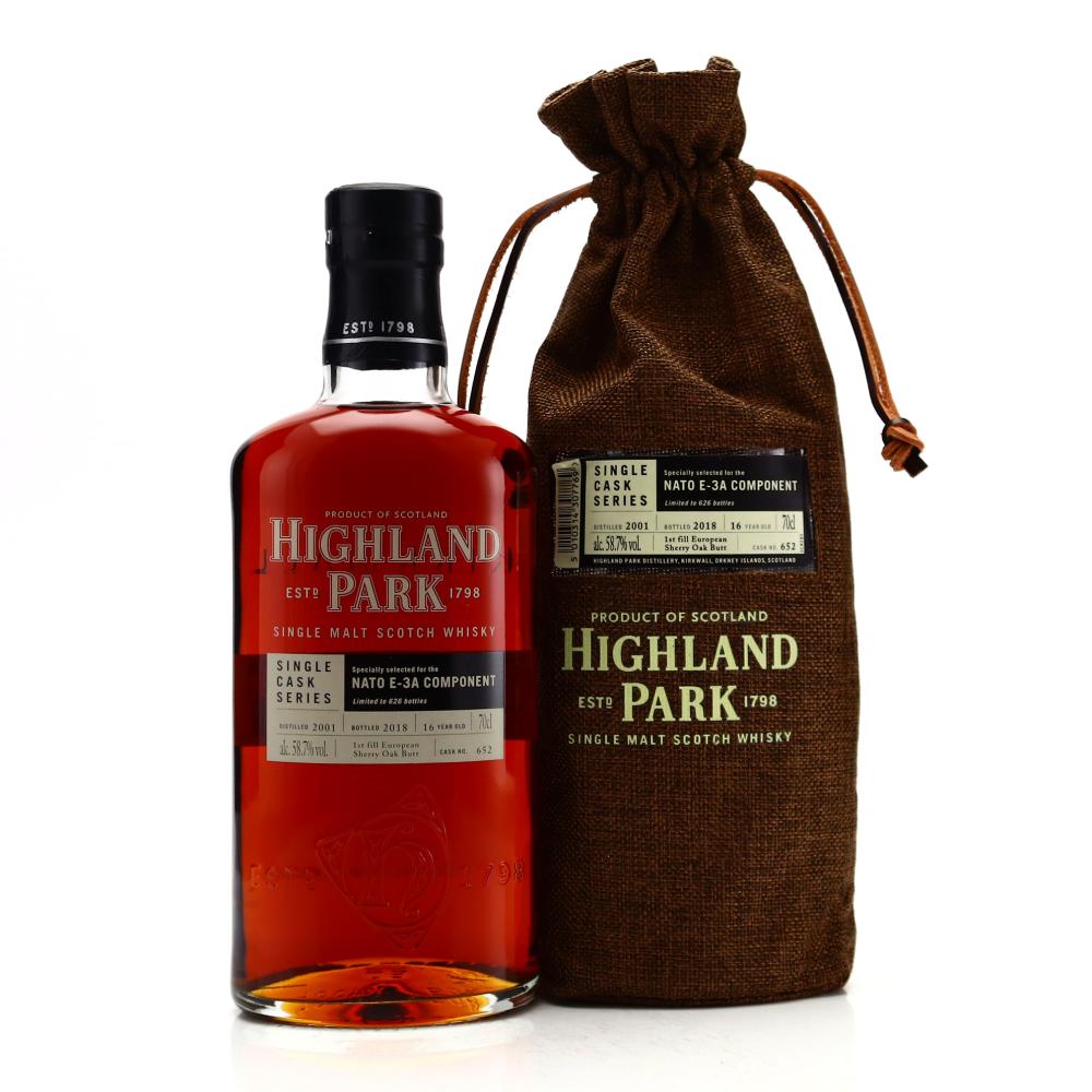 Highland Park 2001 Single Cask 16 Year Old #652/ NATO E-3A Component