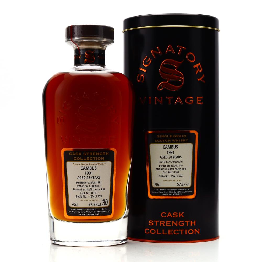 Cambus 1991 Signatory Vintage 28 Year Old Cask Strength