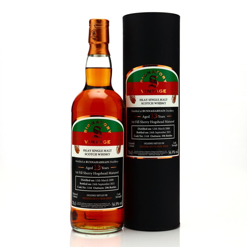 Bunnahabhain 2008 Signatory Vintage 13 Year Old / Heiners Duty Free