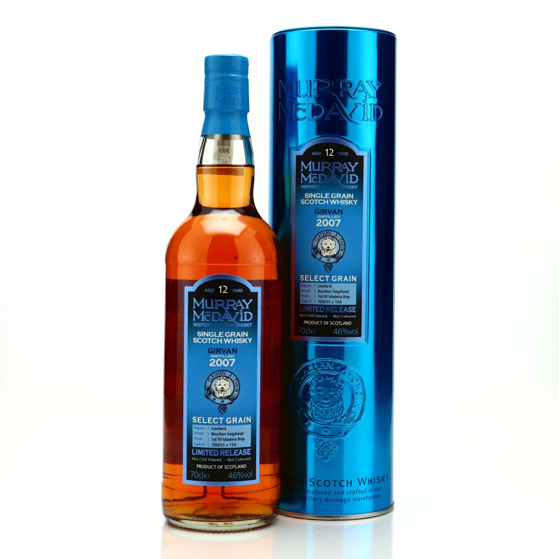 Girvan 2007 Murray McDavid 12 Year Old Single Grain