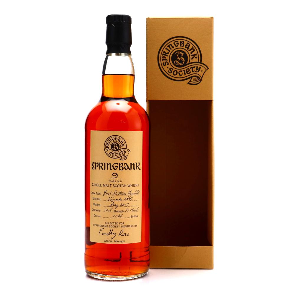 Springbank 2007 Springbank Society 9 Year Old / Fresh Sauternes Hogshead