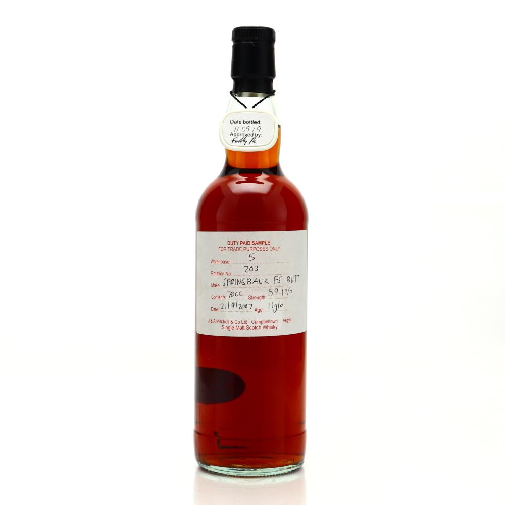 Springbank 2007 Duty Paid Sample 11 Year Old / Fresh Sherry Butt