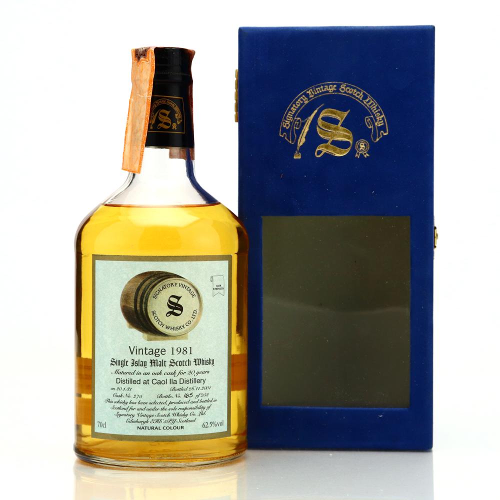 Caol Ila 1981 Signatory Vintage 20 Year Old