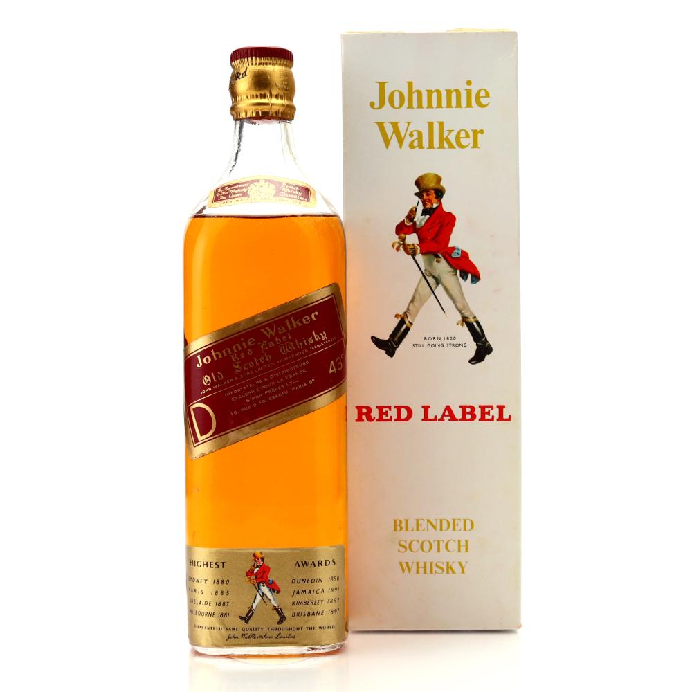 Johnnie Walker Red Label 1960s / Simon Freres Import