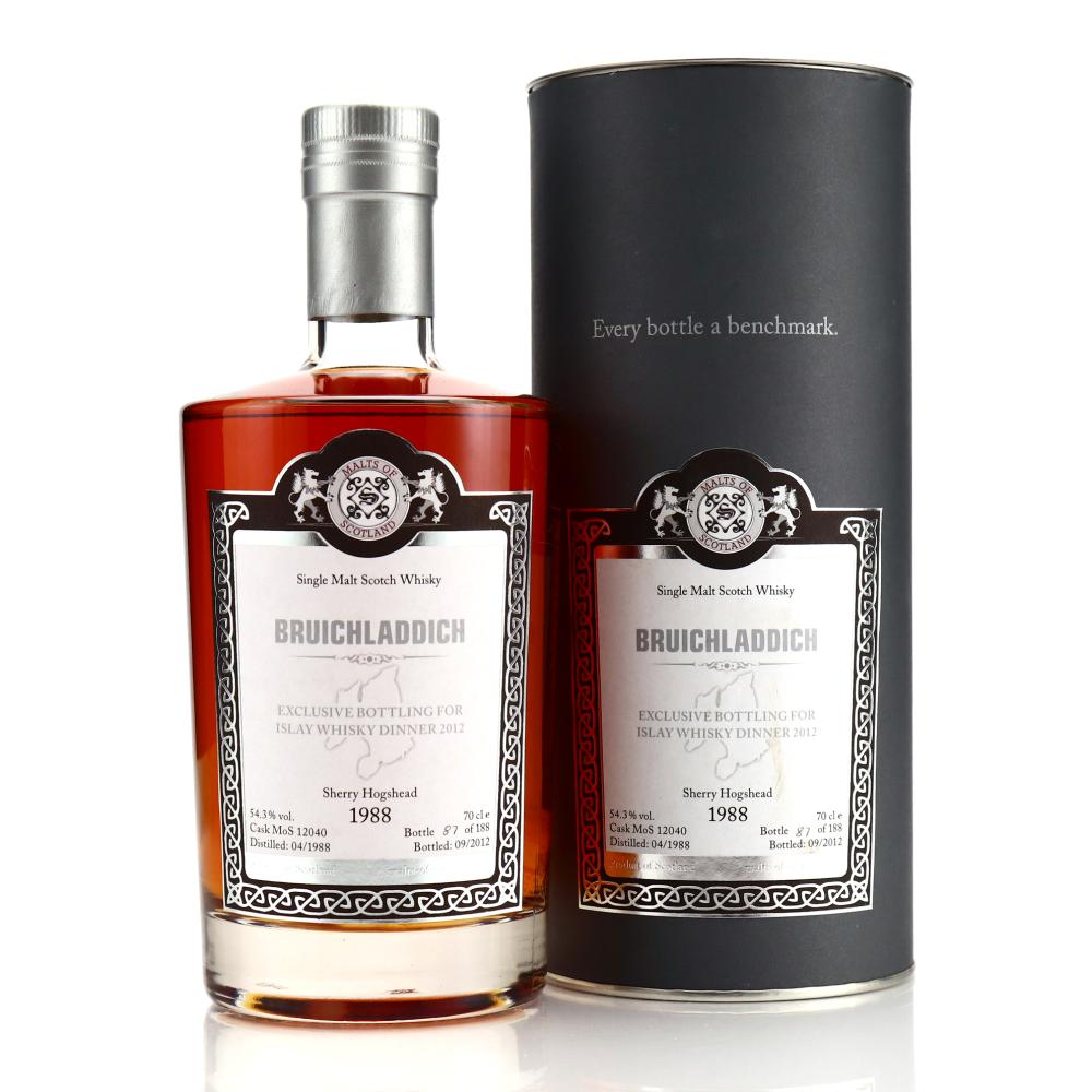 Bruichladdich 1988 Malts of Scotland Sherry Hogshead / Islay Dinner 2012