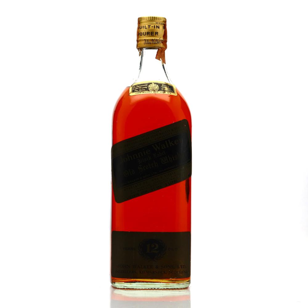 Johnnie Walker Black Label 12 Year Old 2 Litre 1970s / Wax & Vitale Import