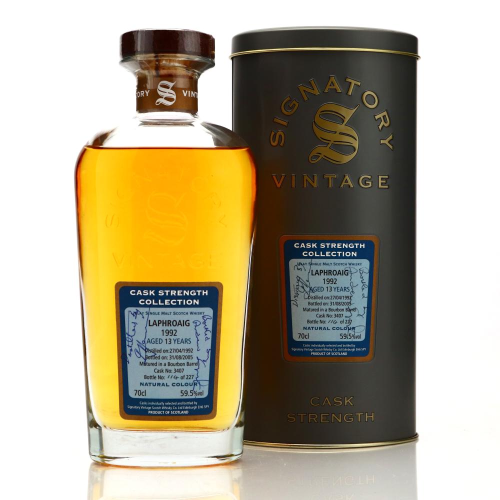 Laphroaig 1992 Signatory Vintage 13 Year Old Cask Strength