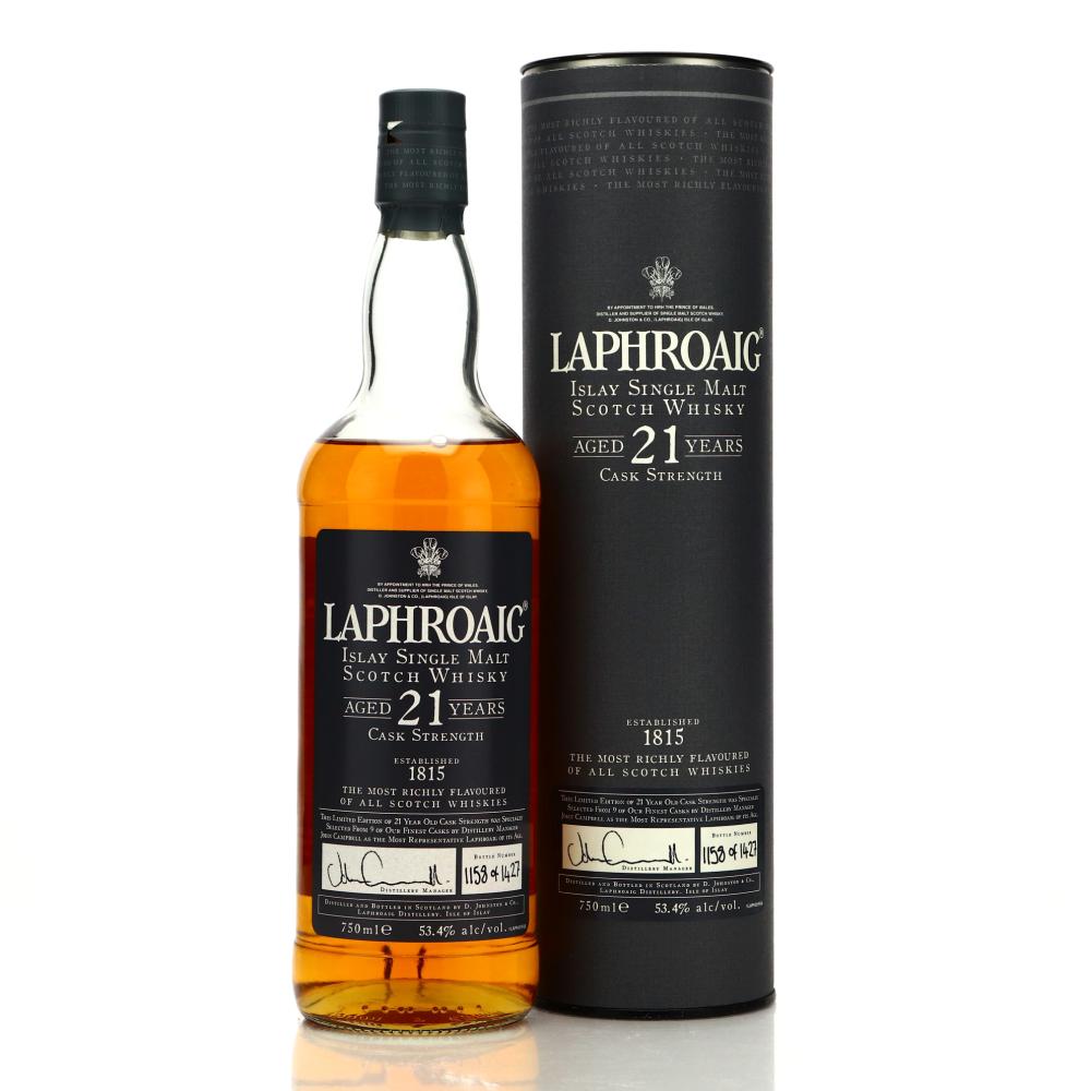 Laphroaig 21 Year Old Cask Strength 75cl / US Import