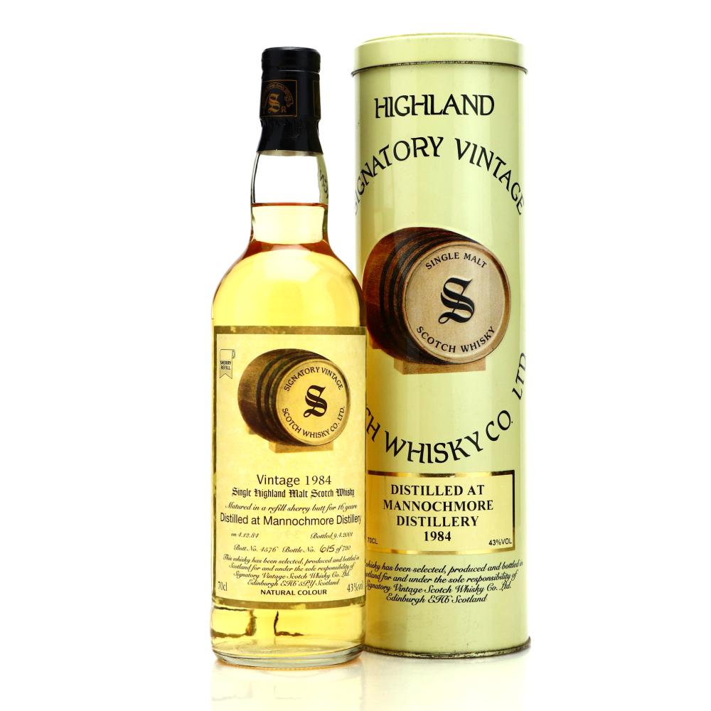 Mannochmore 1984 Signatory Vintage 16 Year Old