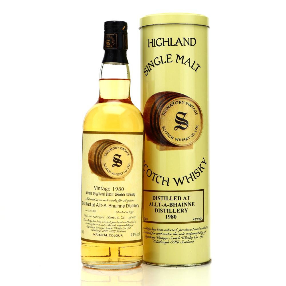 Allt-A-Bhainne 1980 Signatory Vintage 18 Year Old