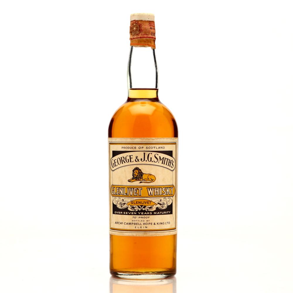 Glenlivet 7 Year Old Campbell, Hope and King 1960s