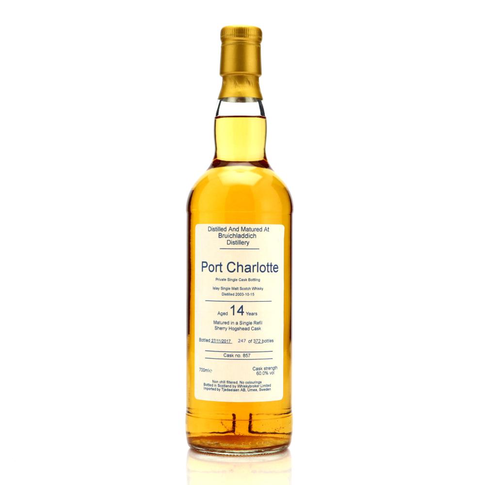 Port Charlotte 2003 Whiskybroker 14 Year Old #857