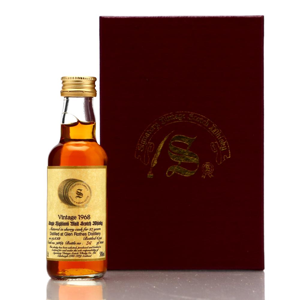 Glenrothes 1968 Signatory Vintage 27 Year Old Miniature