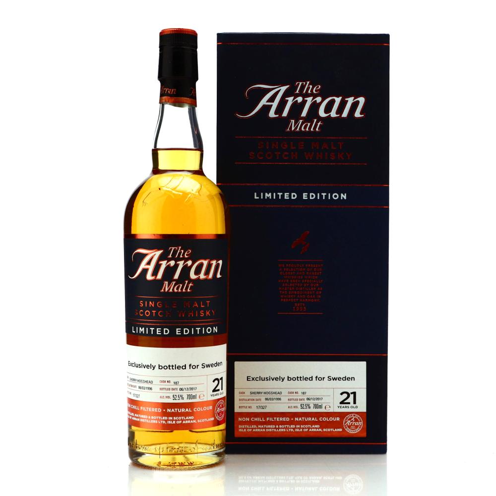 Arran 1996 Single Cask 21 Year Old #187 / Sweden 