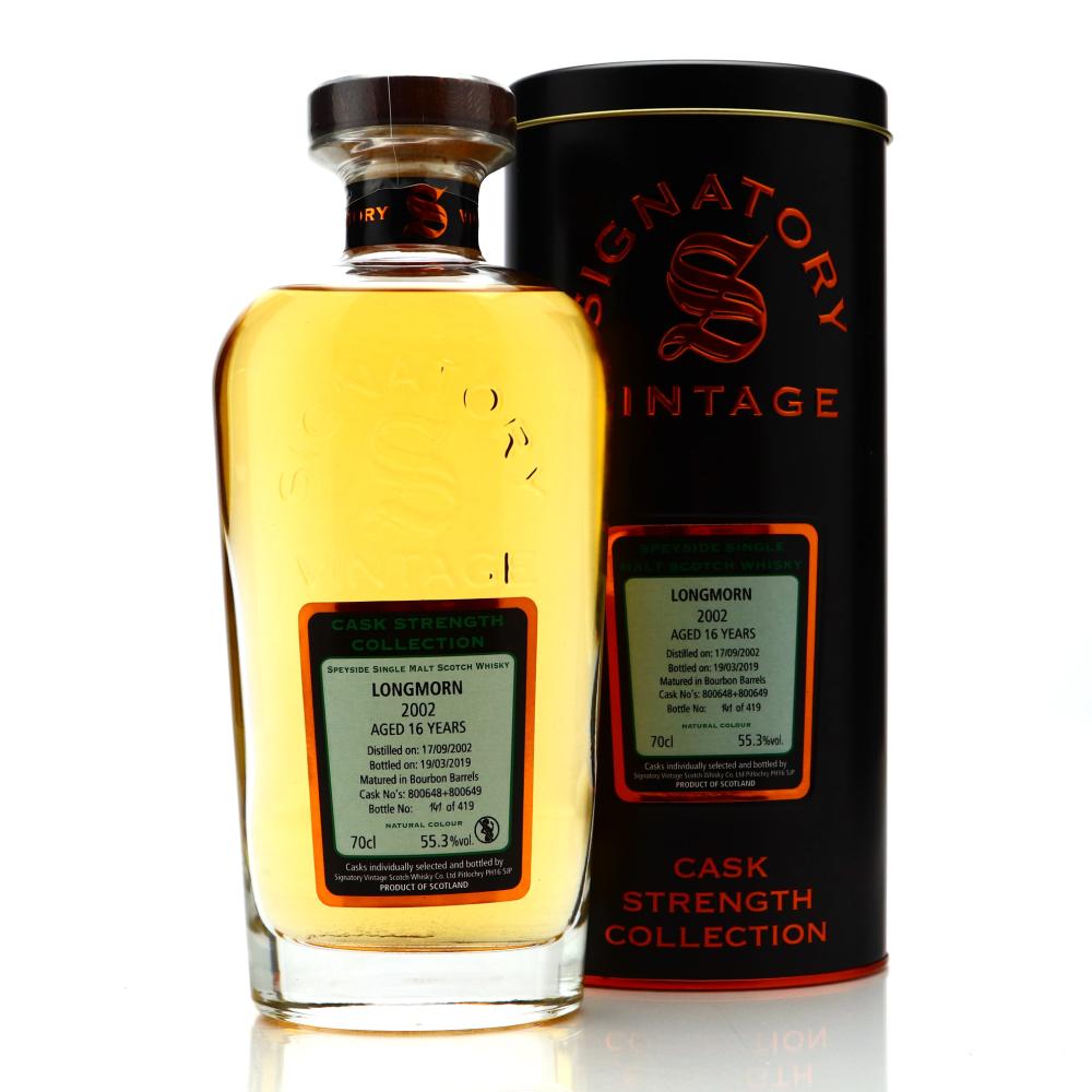 Longmorn 2002 Signatory Vintage 16 Year Old Cask Strength
