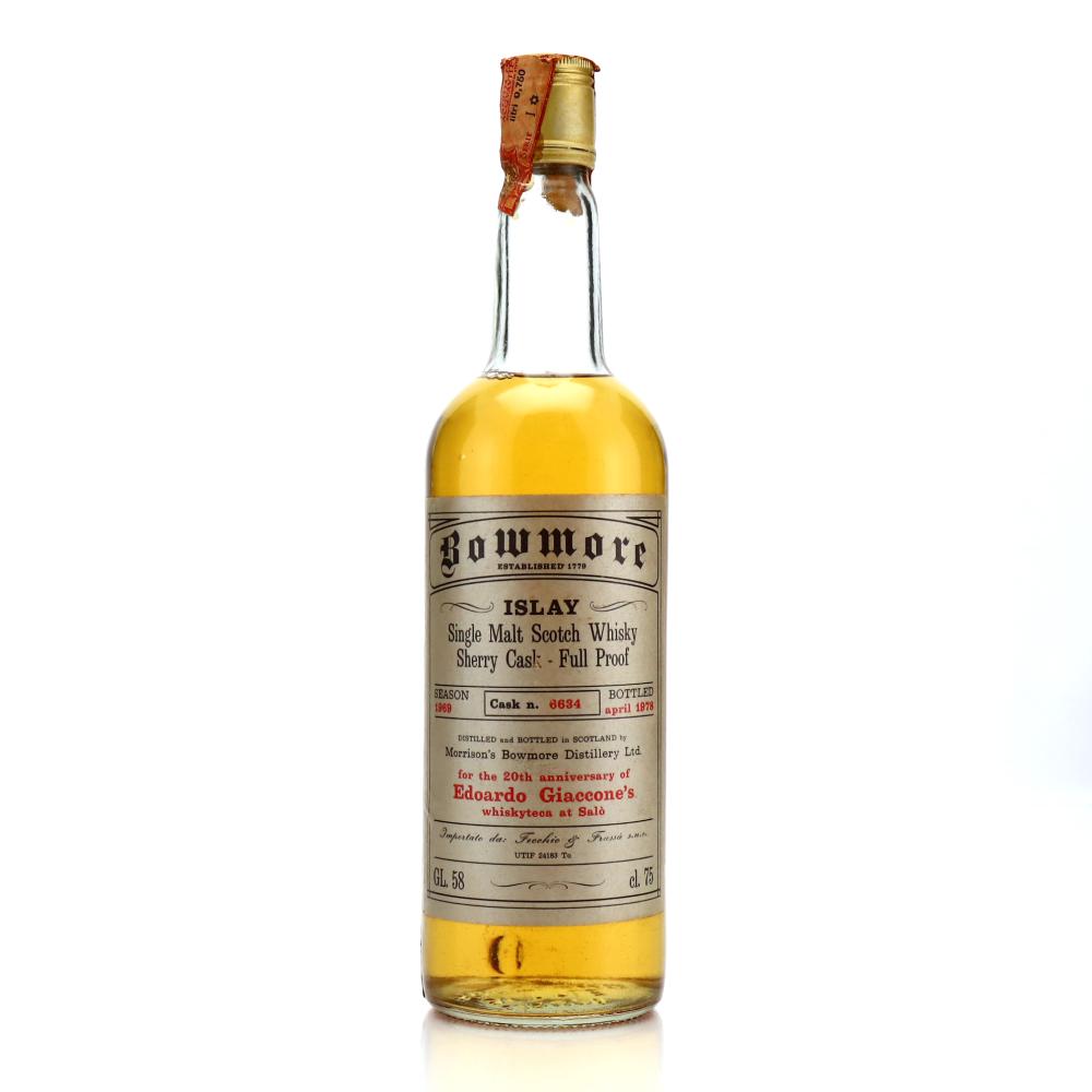 Bowmore 1969 Single Cask #6634 for Edoardo Giaccone / Fecchio & Frassa Import