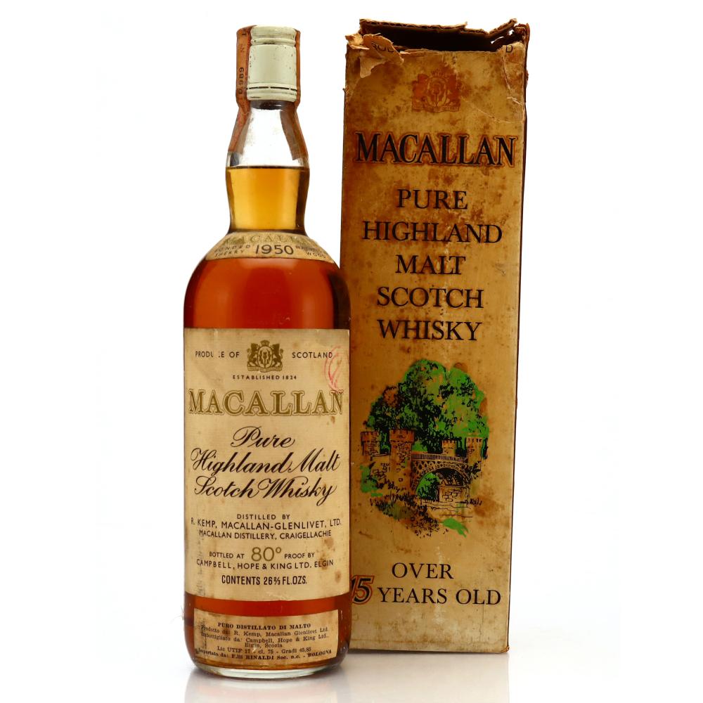 Macallan 1950 Campbell, Hope and King 80 Proof / Rinaldi Import