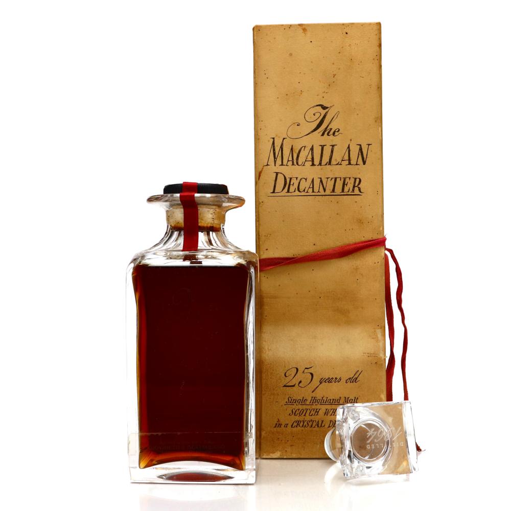 Macallan 1964 Tudor Crystal Decanter 25 Year Old