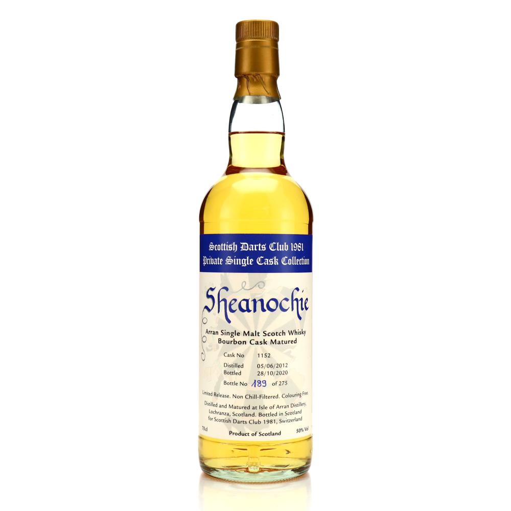 Arran 2012 Private Cask #1152 / Sheanochie - Scottish Darts Club 1981