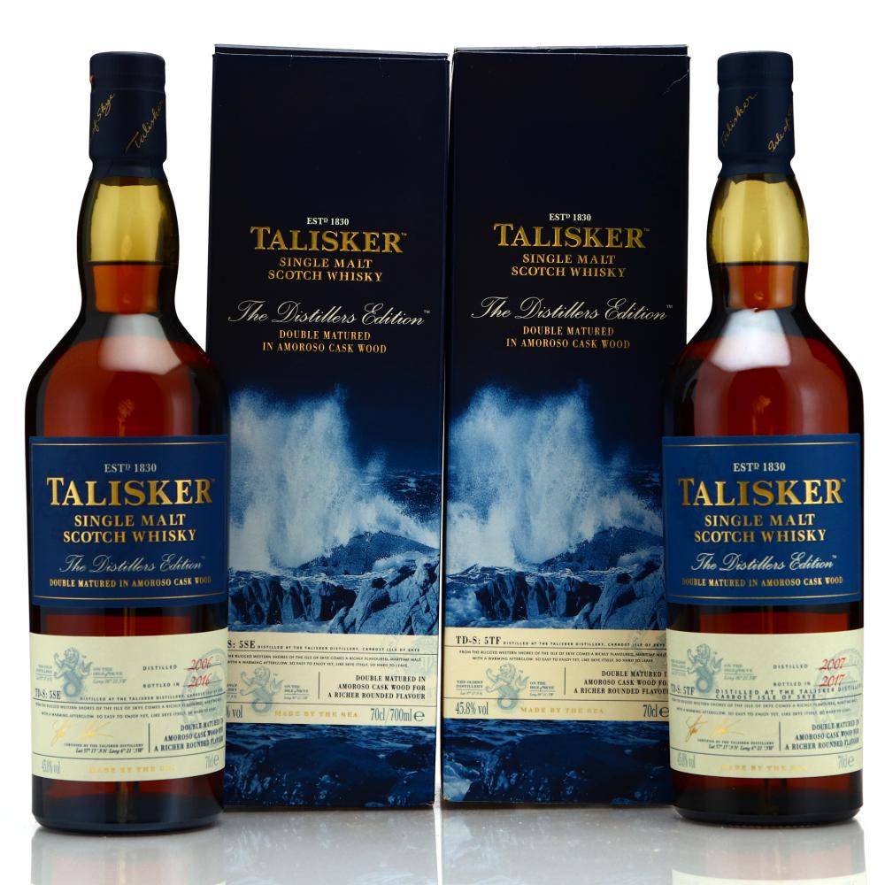 Talisker 2006 & 2007 Distillers Edition 2 x 70cl