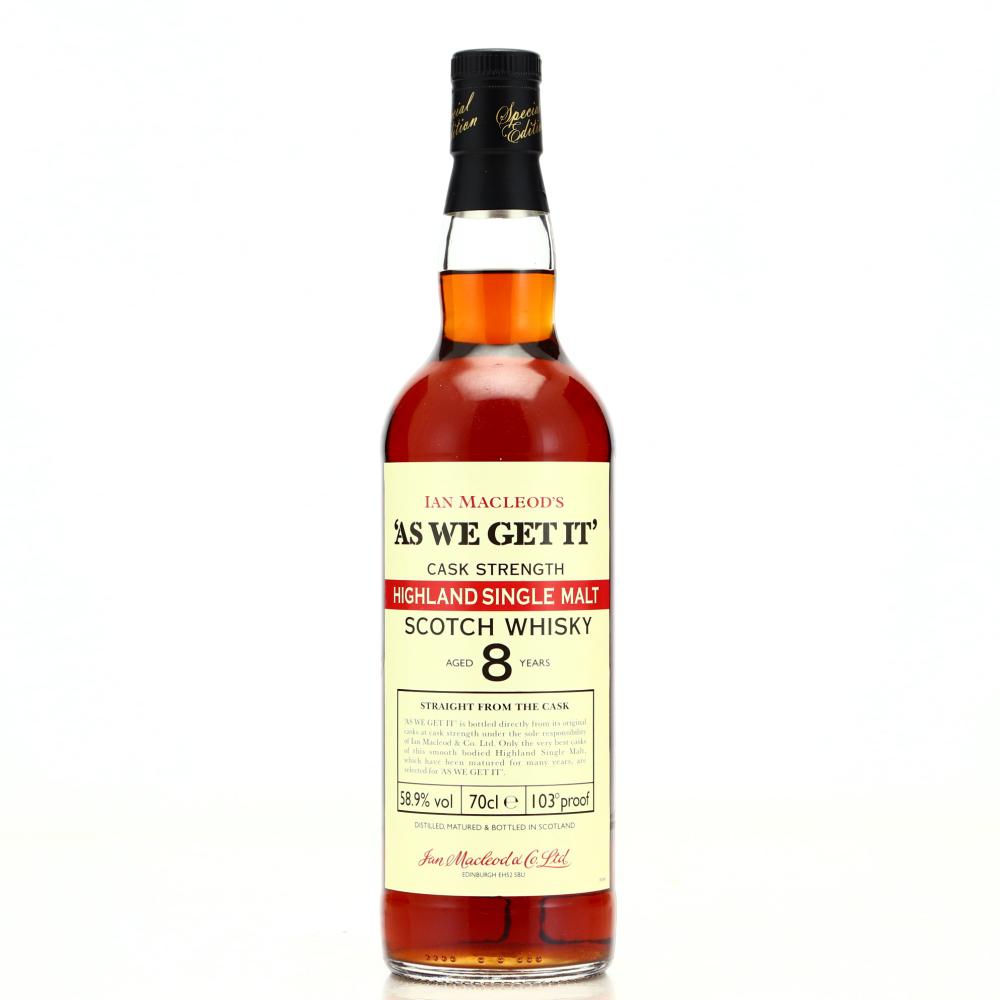 As We Get It 8 Year Old Highland Single Malt / 58.9%