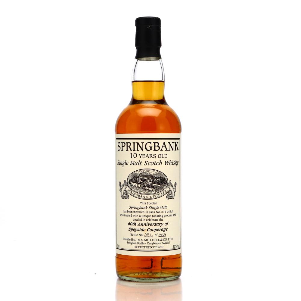 Springbank 10 Year Old Private Cask #814 / 60th Anniversary of Speyside Cooperage