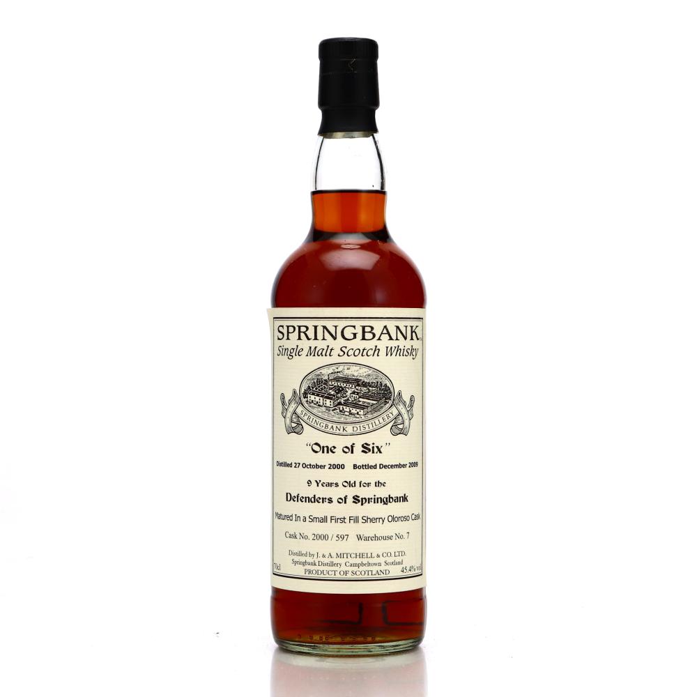 Springbank 2000 Private Sherry Cask 9 Year Old #597 / One of Six - Defenders of Springbank