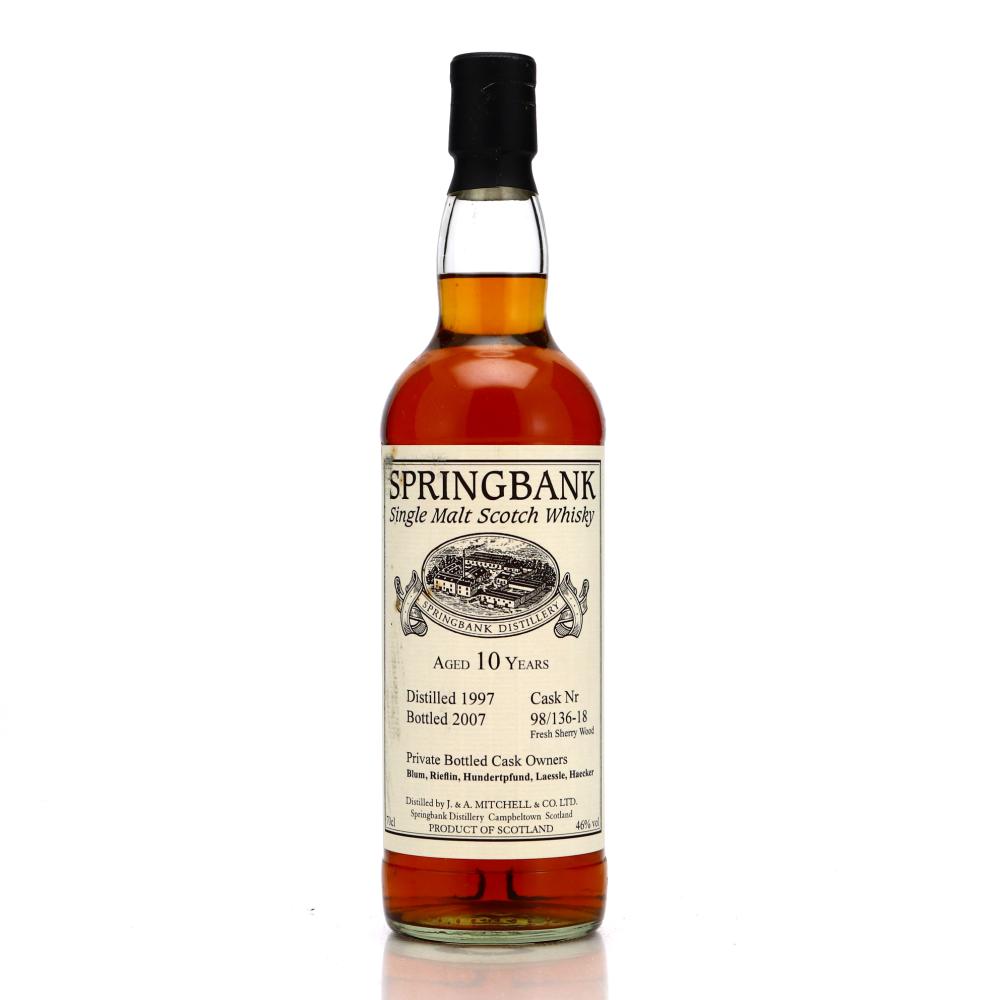 Springbank 1997 Private Sherry Cask 10 Year Old #136-18 / Cask Owners